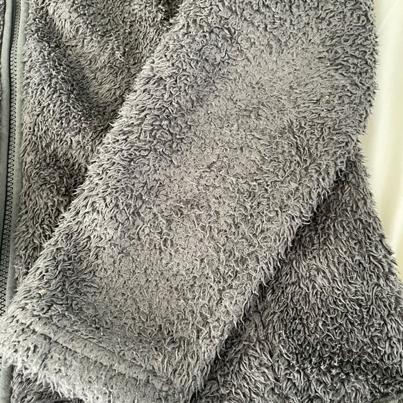 Girls Patagonia XL (14) Dark Gray full zip hooded Fleece Jacket - Picture 7 of 8